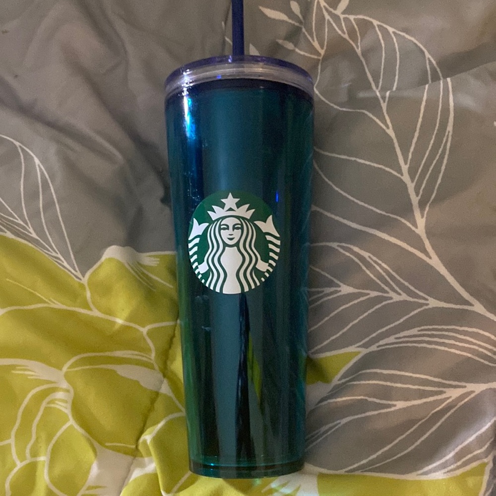 Starbucks tumbler dark green/Teal 24oz